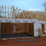 Trusses Being Installed